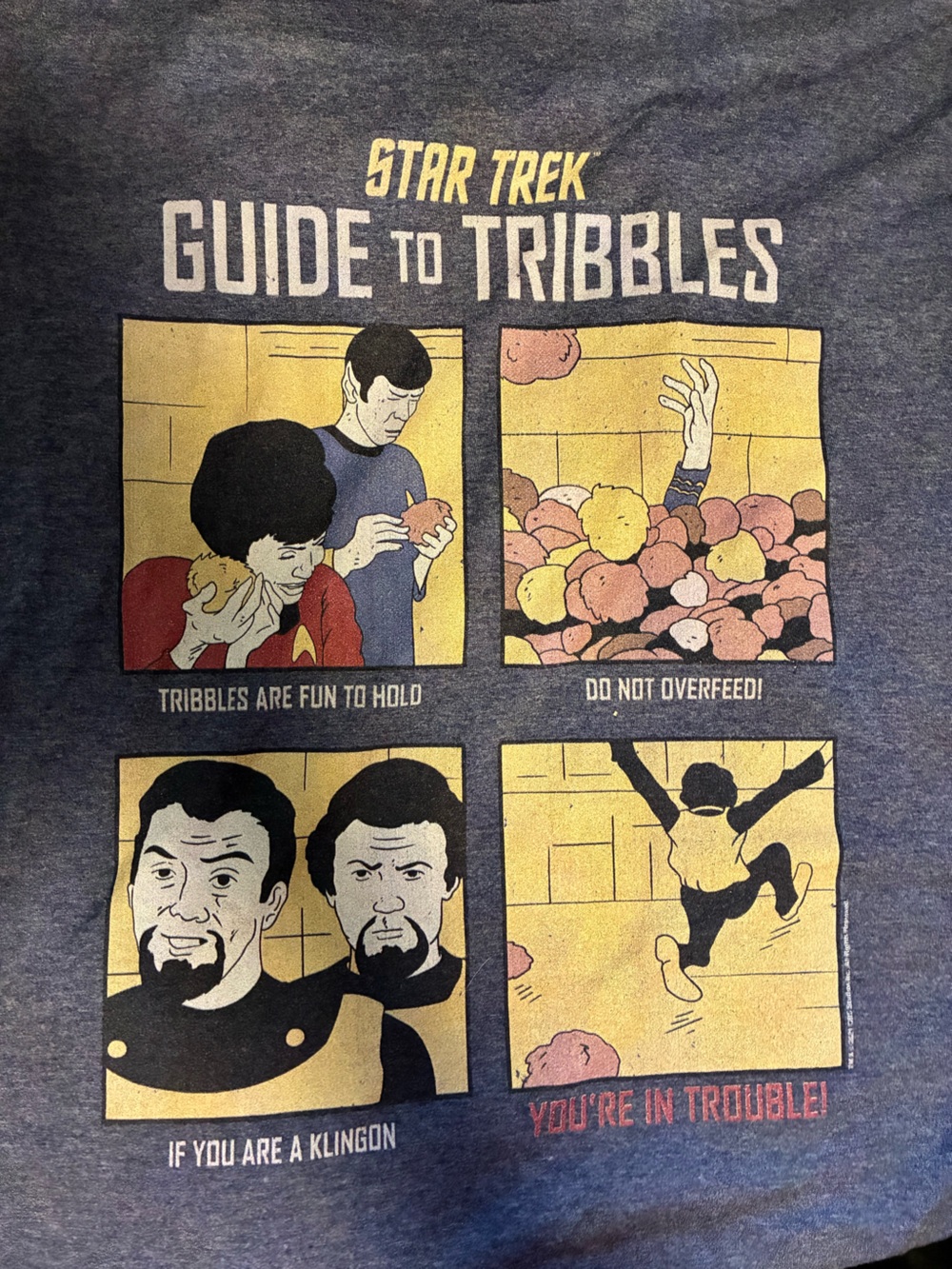 Men's Short Sleeve T-Shirt XL Guide to Tribbles Graphic Tee